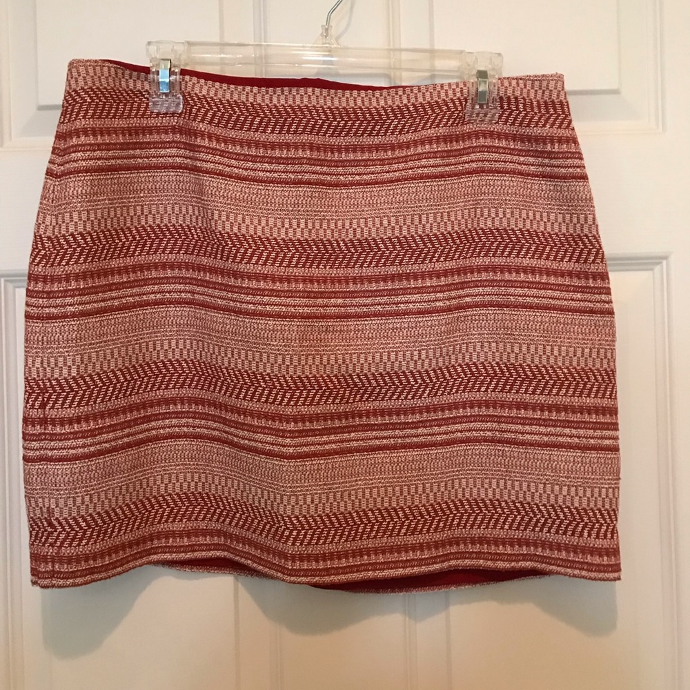 New Banana Republic red skirt.